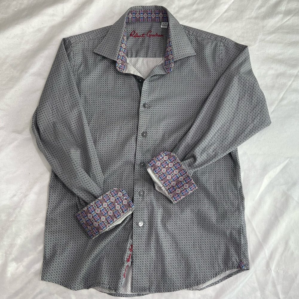 Robert Graham Boys Button Down Shirt Size Large (14-16)